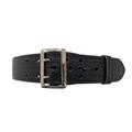 Perfect Fit 2.25in Fully Lined Sam Browne Leather Belt Basket Weave Chrome Buckle Black 50 8000-BW-CH-50