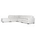 White Sectional - Wade Logan® Maggio 166" Wide Revolution Performance Fabrics Symmetrical Modular Sectional w/ Ottoman Revolution Performance Fabrics®/Other Performance Fabrics | Wayfair