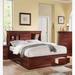 Wildon Home® Andy Queen Storage Platform Bed Wood in Brown | 48 H x 61 W x 82 D in | Wayfair 167FC9BD0AE04CC49BCFCCC021C9A236