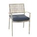 Woodard New Century Stacking Patio Dining Armchair Metal in Gray | 33.75 H x 22.5 W x 23.75 D in | Wayfair 930017ST-70-05Y