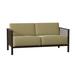 Woodard Jax Loveseat Metal/Sunbrella® Fabric Included in Brown | 25.5 H x 53.25 W x 28.25 D in | Outdoor Furniture | Wayfair 2J0019-48-92M