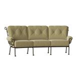 Woodard Terrace 114" Wide Patio Sofa w/ Cushions Metal in Brown | 38 H x 114 W x 48 D in | Wayfair 790064-48-50N