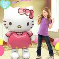 Sanurgente-Ballons Hello Kitty pour enfants décoration de fête d'anniversaire figurine d'anime