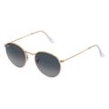 Ray-Ban RB3447 Herren-Sonnenbrille Vollrand Rund Metall-Gestell, gold