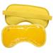 Eye See Plush Gel Eye Mask for Puffy Eyes Yellow - Cold Eye mask to Treat Dark Circles Sinuses Dry Eyes and for Allergy Relief - Microwave Safe for Heat Therapy