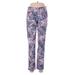 Peck & Peck Leggings: Blue Animal Print Bottoms - Women's Size 8 - Print Wash