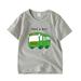 B91xZ Boys Graphic Tees Summer Toddler Boys Girls Short Sleeve T Shirt Tops Cartoon Car Design for Baby Girl Babies Kids Toddler Tops Boys Size 6-7 Years