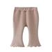 Pimfylm Sweatpants Baby Girls Baby Organic Cotton Terry Pants Pink 4-5 Years