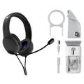 Afterglow LVL 40 Wired Stereo Gaming Headset Gray With Cleaning kit Bolt Axtion Bundle Used