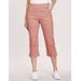 Blair DenimEase Flat-Waist Capris - Red - 22W - Womens