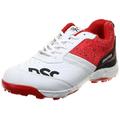 DSC Zooter Cricket Shoes | White/Red | for Boys and Men | Polyvinyl Chloride | 6 UK, 7 US, 40 EU