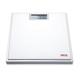 Seca 803 Clara Electronic Flat Bathroom Scale with Large LCD Numbers, White
