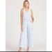 Free People Jeans | Free People Driftwood Raphy Overalls Embroidered Wide Leg Light Wash Small | Color: Blue | Size: Small