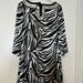 Michael Kors Dresses | Michael Kors Animal Print Embellished Shift Dress | Color: Black/White | Size: 8