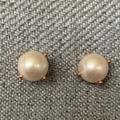 Kate Spade Jewelry | Kate Spade Rose Gold Pearl Studs | Color: Gold/White | Size: Os