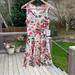 Lularoe Dresses | Lularoe Nikki Nwt Women’s Small Tank Dress, Pink Flowers, Green Leaves, Pockets | Color: Green/Pink | Size: S