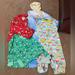 Disney Matching Sets | Girls Lot Of Pajamas Sizes 6/6x & 8 One Piece Sets 4 Outfits 6 Pieces Winter | Color: Blue/Red | Size: 6/6x/8