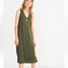 Madewell Dresses | Madewell Green Vneck Jersey Tank Dress | Color: Green | Size: S