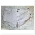 Free People Shorts | Free People Irreplaceable Cut Off Jean Shorts Ivory Color Size 31 | Color: Cream/White | Size: 31