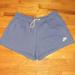 Nike Shorts | Nike Sweat Pant Gym Shorts - Blue Grey - Women's Size 1x | Color: Gray | Size: 1x