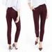 J. Crew Pants & Jumpsuits | J.Crew Burgundy Stretch Zip Skinny Cargo Pants | Color: Red | Size: 24