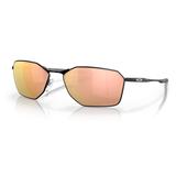 Oakley OO6047 Savitar Sunglasses - Men's Satin Black Frame Prizm Rose Gold Polarized Lens 58 OO6047-604704-58