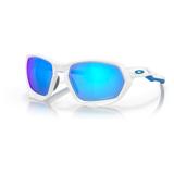 Oakley OO9019 Plazma Sunglasses - Men's Matte White Frame Prizm Sapphire Lens 59 OO9019-901910-59