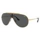 Ray-Ban RB3597 Wings II Sunglasses - Men's Legend Gold Frame Dark Grey Lens 33 RB3597-924687-33