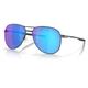 Oakley OO6050 Contrail TI Sunglasses - Men's Satin Light Steel Frame Prizm Sapphire Polarized Lens 57 OO6050-605004-57