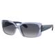 Ray-Ban RB4389 Sunglasses - Women's Transparent Light Violet Frame Blue Gradient Polarized Lens 58 RB4389-664578-58