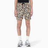 Dickies Men's Roseburg Relaxed Fit Shorts, 7" - Brown Floral Print Size XL (WRR44)