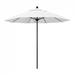 California Umbrella 9' Venture Series Patio Umbrella with Black Aluminum Pole Fiberglass Ribs Push Lift With Olefin White Fabric - California Umbrella ALTO908302-F04