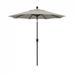 California Umbrella 7.5' Pacific Trail Series Patio Umbrella With Stone Black Aluminum Pole Aluminum Ribs Push Button Tilt Crank Lift With Olefin Woven Granite Fabric - California Umbrella GSPT758302-F77