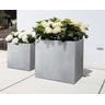 fleur ami »Division Lite« Outdoor Pflanzwürfel concrete stone grey 60x60 cm