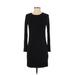 Trina Turk Casual Dress - Sheath: Black Solid Dresses - Women's Size P