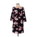 Old Navy Cocktail Dress - Shift: Blue Floral Dresses - Women's Size X-Small