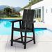 LIVOOSUN Barstool Adirondack Chair Outdoor Plastic Single Chair