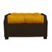 RSH Dcor Indoor Outdoor Single Tufted Ottoman Replacement Cushion **CUSHION ONLY** made with Sunbrella fabric 21 x 17 Canvas Sunflower Yellow