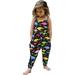 EQWLJWE Toddler Girls Kids Jumpsuit One Piece Floral Dinosaur Playsuit Strap Romper Summer Outfits Clothes