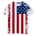 American Flags T Shirts Toddler Kid Boys Independence 3D Print 4Th-Of-July T-Shirt Tops Casual Clothes 4Th Of July Shirt Red 130