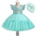 Fesfesfes Girls Baby Princess Dress Long Skirt Solid Tulle Dress Puffy Show Dress Elegant Dress On Sale