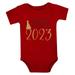 adviicd Organic Cotton Baby Clothes Baby Bodysuit Boy Baby Boys Girls Onesie Romper Bodysuits Jumpsuit Outfit Red 6-9 Months