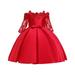 VerPetridure Toddler Girl Dresses Clearance Short Sleeve Tutu Princess Dresses for Girls Toddler Girls Solid Color Embroidery Lace Short Sleeve Bowknot Birthday Party Gown Kids Dresses