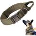 Tactical Dog Collar Nylon Adjustable K9 Collar Military Dog Collar Heavy Duty Metal Buckle with Handle