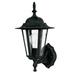 Capital Lighting 1 Light Cast Outdoor Wall Lantern in Black | 15 H x 7 W x 9 D in | Wayfair 9825BK