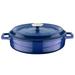 LAVA CAST IRON 6 qt. Enameled Cast Iron Oval Dutch Oven Enameled Cast Iron/Cast Iron in Blue | 16.73 W in | Wayfair LV Y ST 32 K2 B