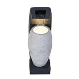 Hi-Line Gift Ltd. 24" H Contemporary Vase Water Fountain w/ Warm White LED | 23.62 H x 7.87 W x 7.87 D in | Wayfair 79752