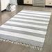 Gray/White Rectangle 12'2" x 16'1" Area Rug - Breakwater Bay Rinker Hand-Knotted Cotton Gray/Off White Area Rug Cotton | Wayfair