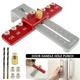 Adifare Cabinet Hardware Jig Aluminium Alloy Mounting Template Drill Guide Adjustable Drill Guide Tool Portable Drawer Pull Jigs for Door Drawer Handles