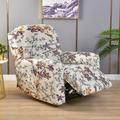 Voguele Slipcover Couch Recliner Cover Set Of 4 Washable Sofa Covers Cushion Universal Stretch Removable Floral Print Style AB 1 Seater : Set Of 4